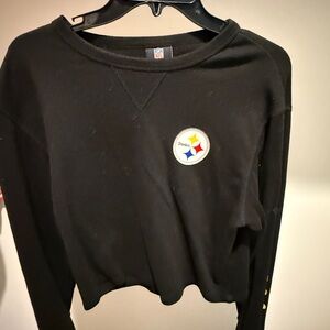 Black Steelers Long Sleeve Shirt